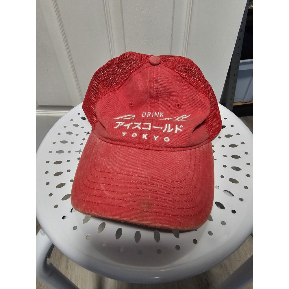 Coca Cola Tokyo Japan Hat Strapback Cap Red Coke